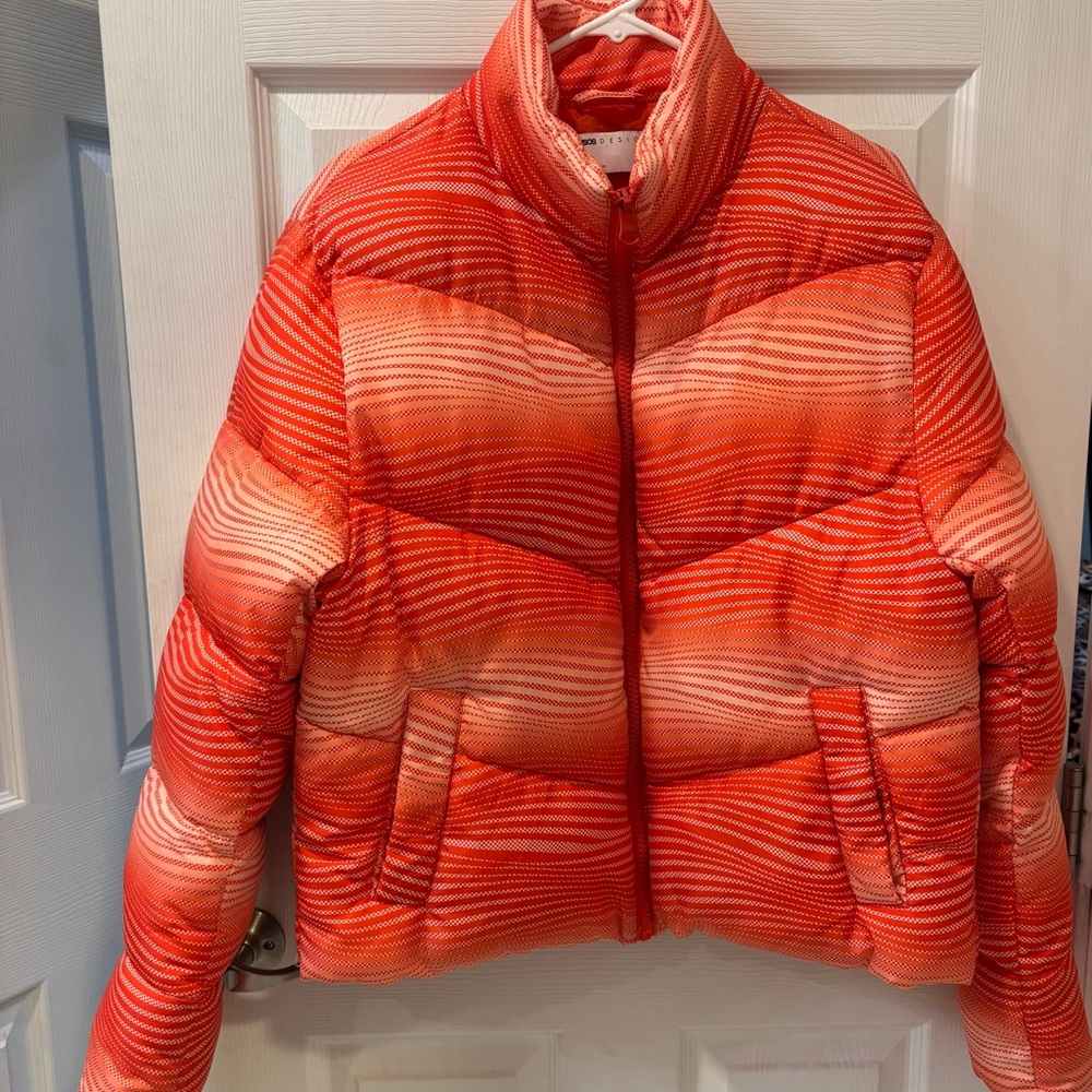 Asos Orange Puffer Jacket